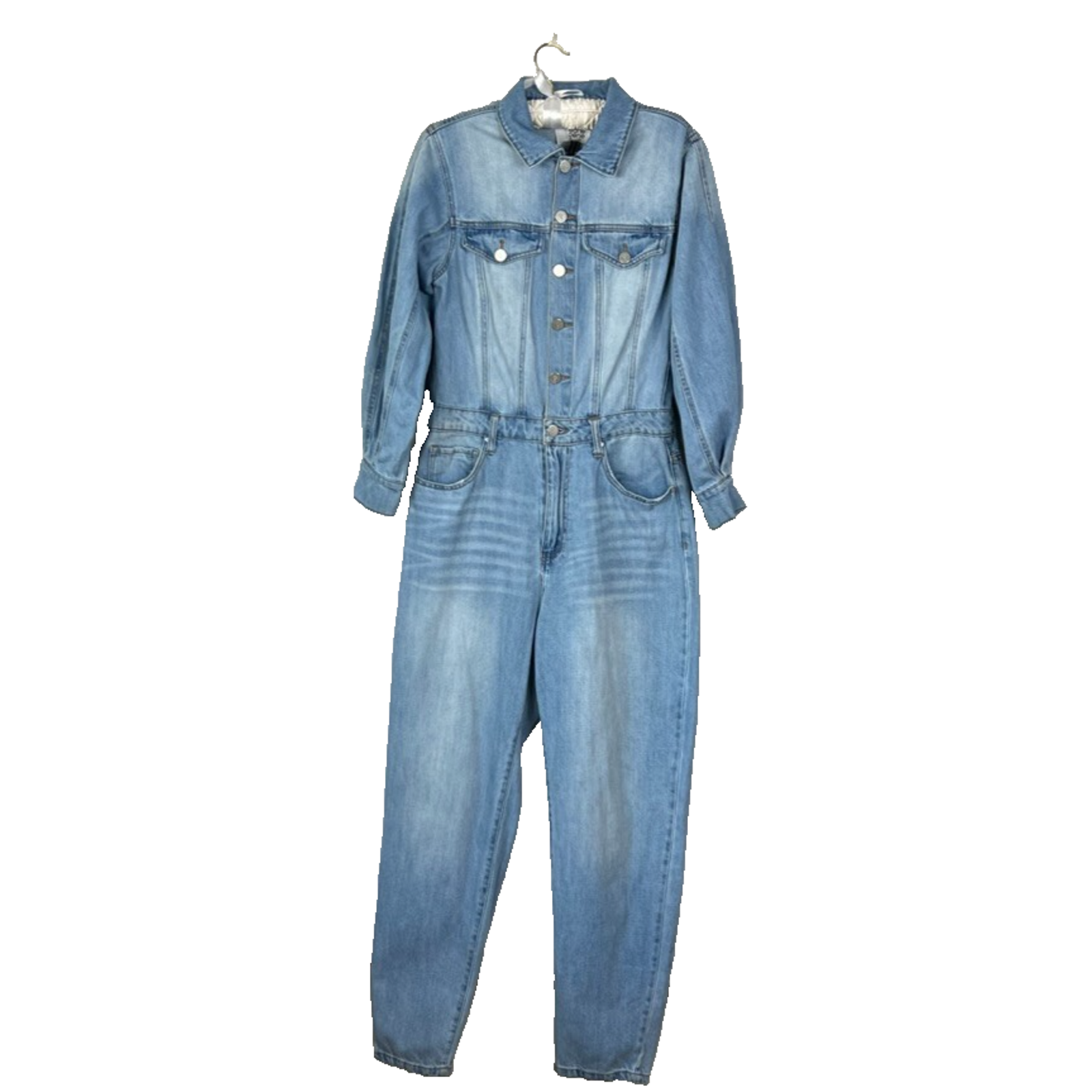 Insane Gene Jumpsuit Women's M Long Sleeve Tatum Coveralls Denim 100% Cotton